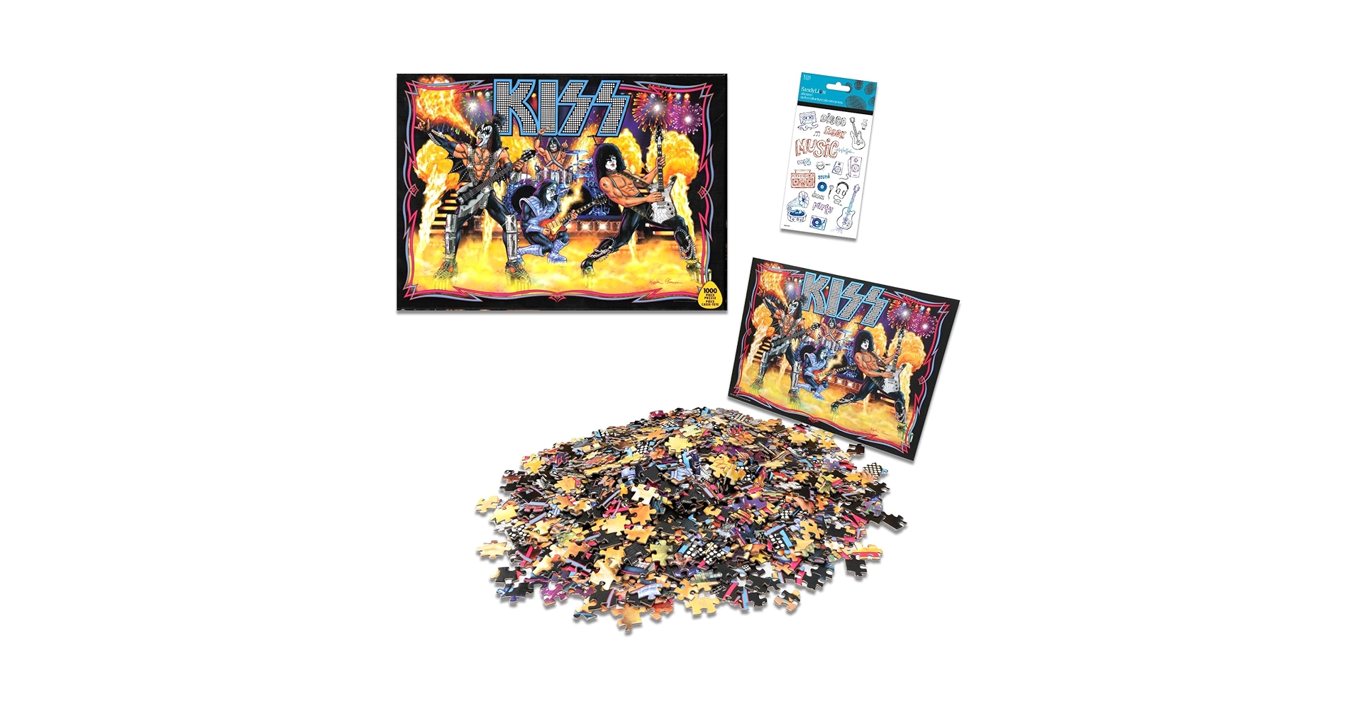Amazon.com: 1000 Piece Kiss Puzzle for Adults - Bundle with